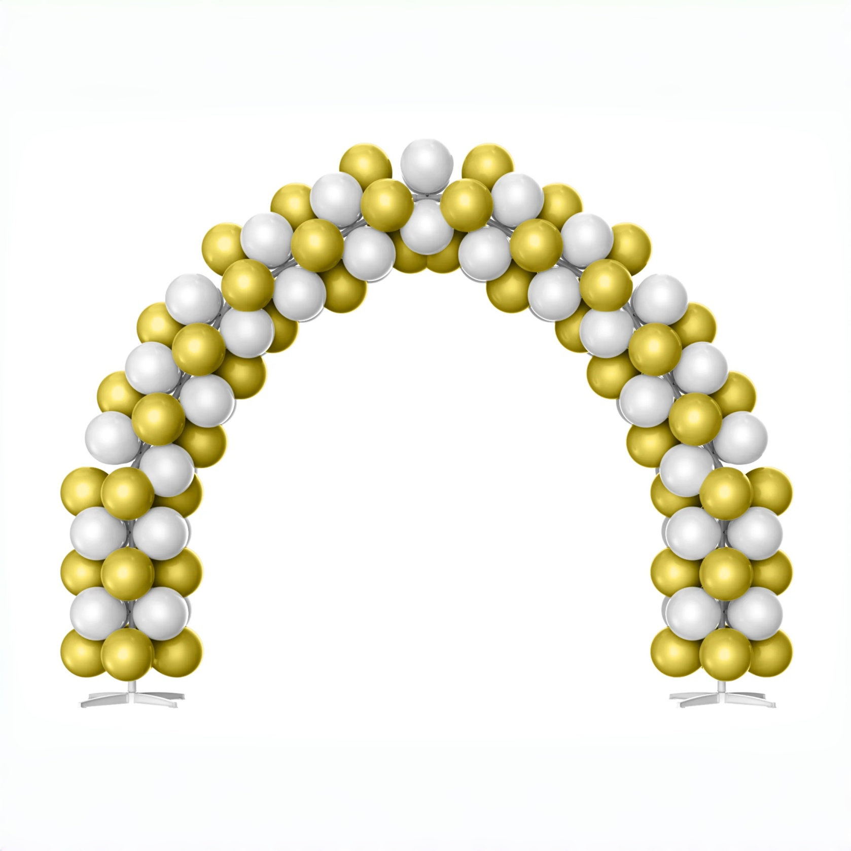 Luxury Gold & White Balloon Arch Kit