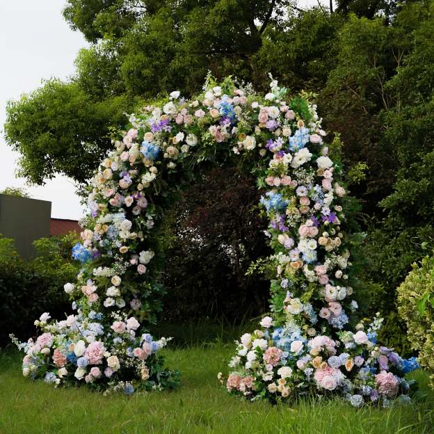 2025 New Wedding Party Background Floral Arch Decoration
