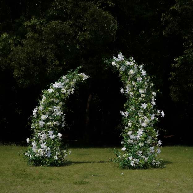 Willow：flower arch:2025 New Wedding Party Background Floral Arch Decoration