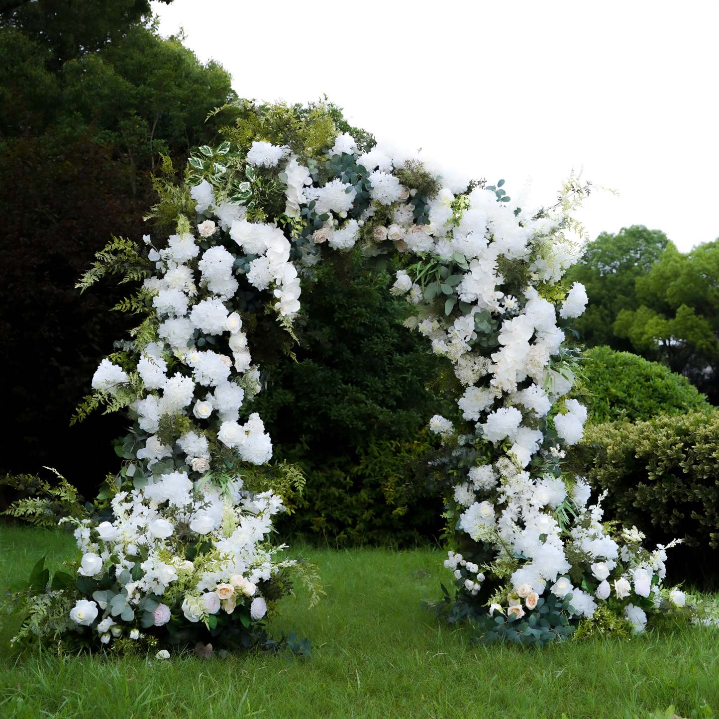 Robin：2025 New Wedding Party Background Floral Arch Decoration include Framet