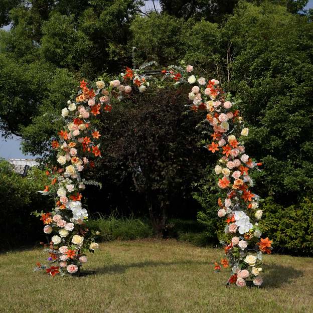 2025 New Wedding Party Background Floral Arch Decoration