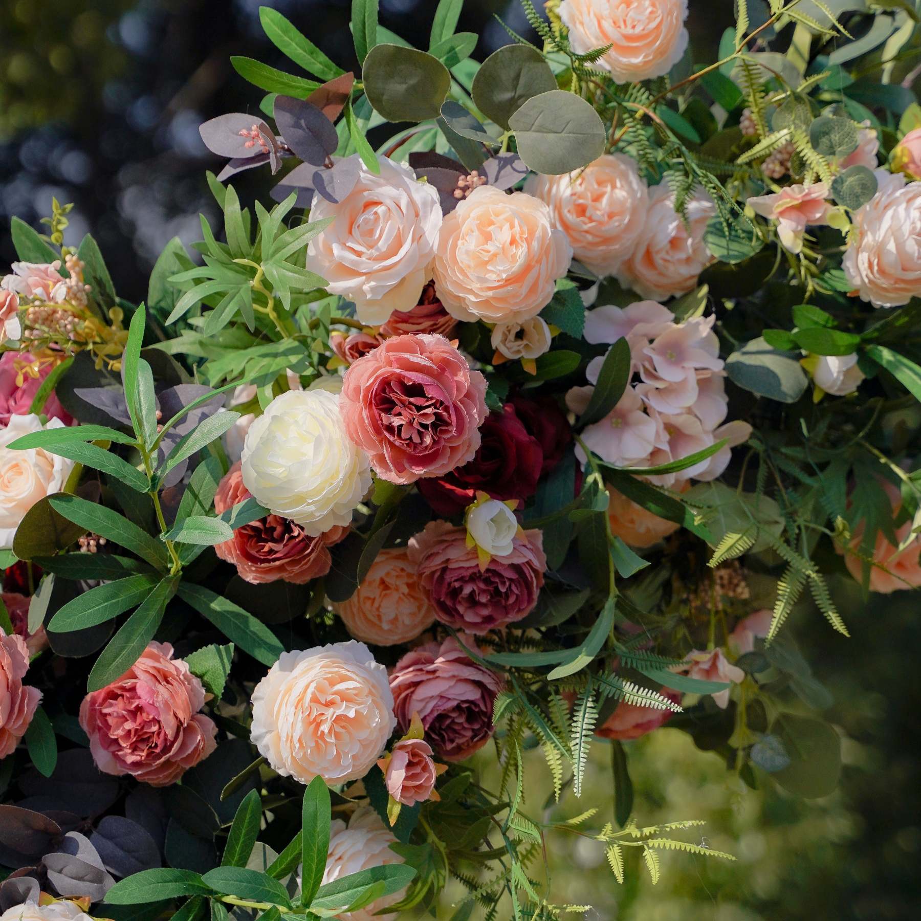 Moet：New Wedding Party Background Floral Arch Decoration