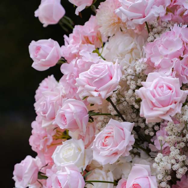 Mavis：2025 New Wedding Party Background Floral Arch Decoration  -R9992