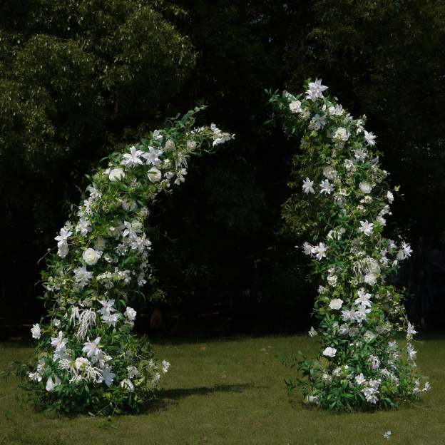 Willow：flower arch:2025 New Wedding Party Background Floral Arch Decoration