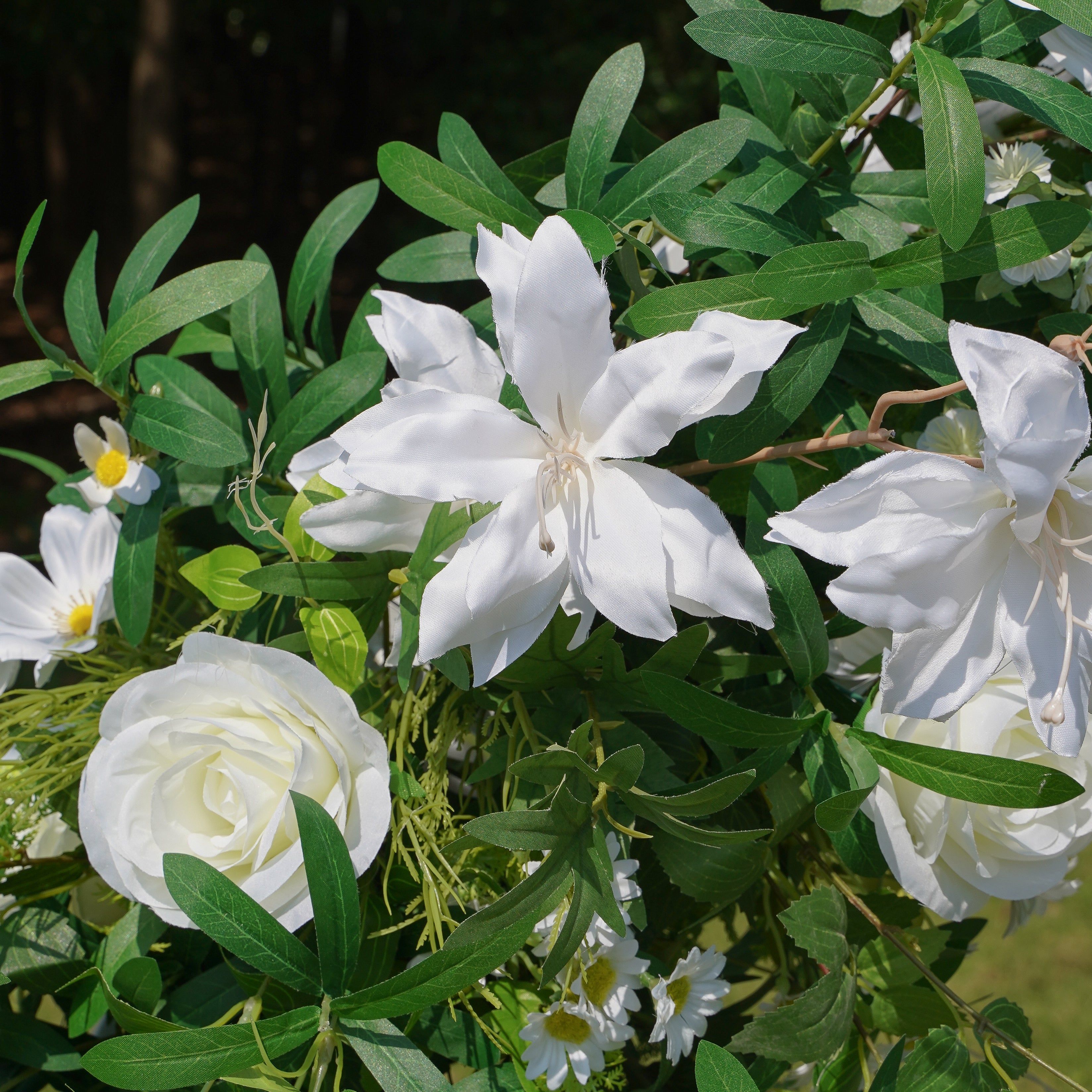 Willow：flower arch:2025 New Wedding Party Background Floral Arch Decoration
