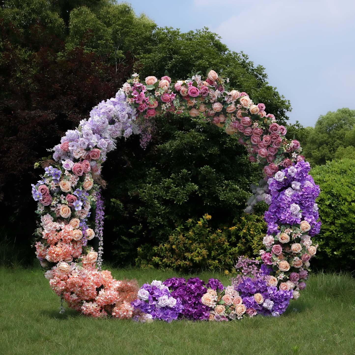 Bridget：2025 New Wedding Party Background Floral Arch Decoration