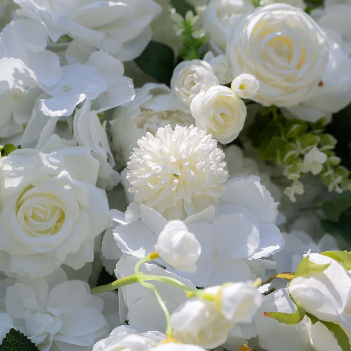 Labu ：3D Fabric Artificial rolling up curtain flower wall