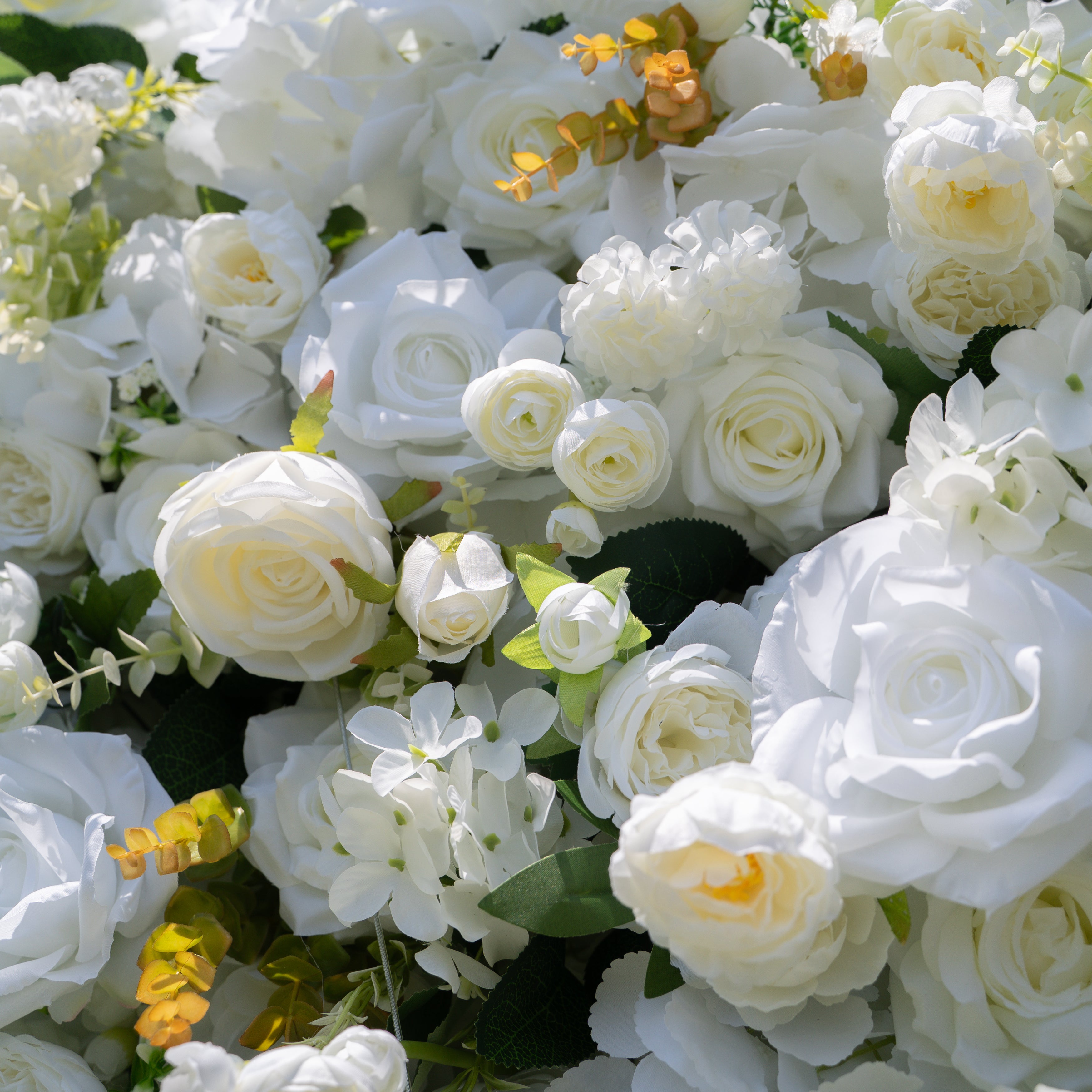 Labu ：3D Fabric Artificial rolling up curtain flower wall