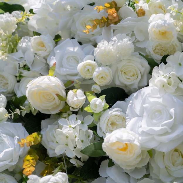 Labu ：3D Fabric Artificial rolling up curtain flower wall