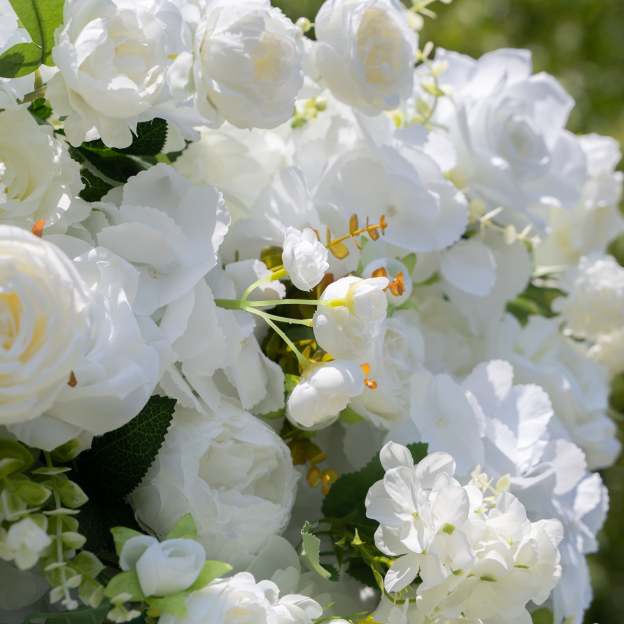 Labu ：3D Fabric Artificial rolling up curtain flower wall