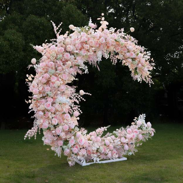 Keira：2025 New Wedding Party Background Floral Arch Decoration