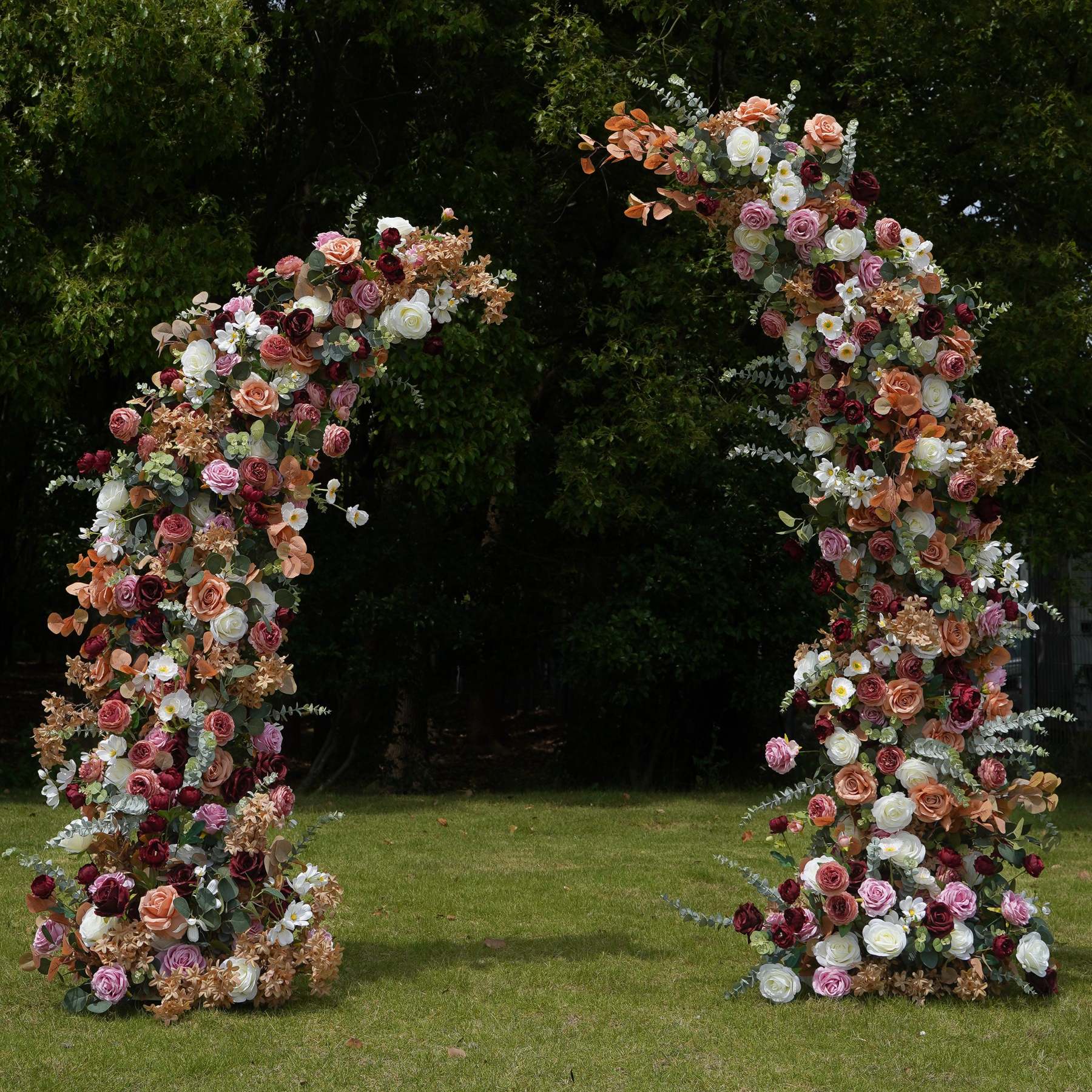 Phoenix：2025 New Wedding Party Background Floral Arch Decoration