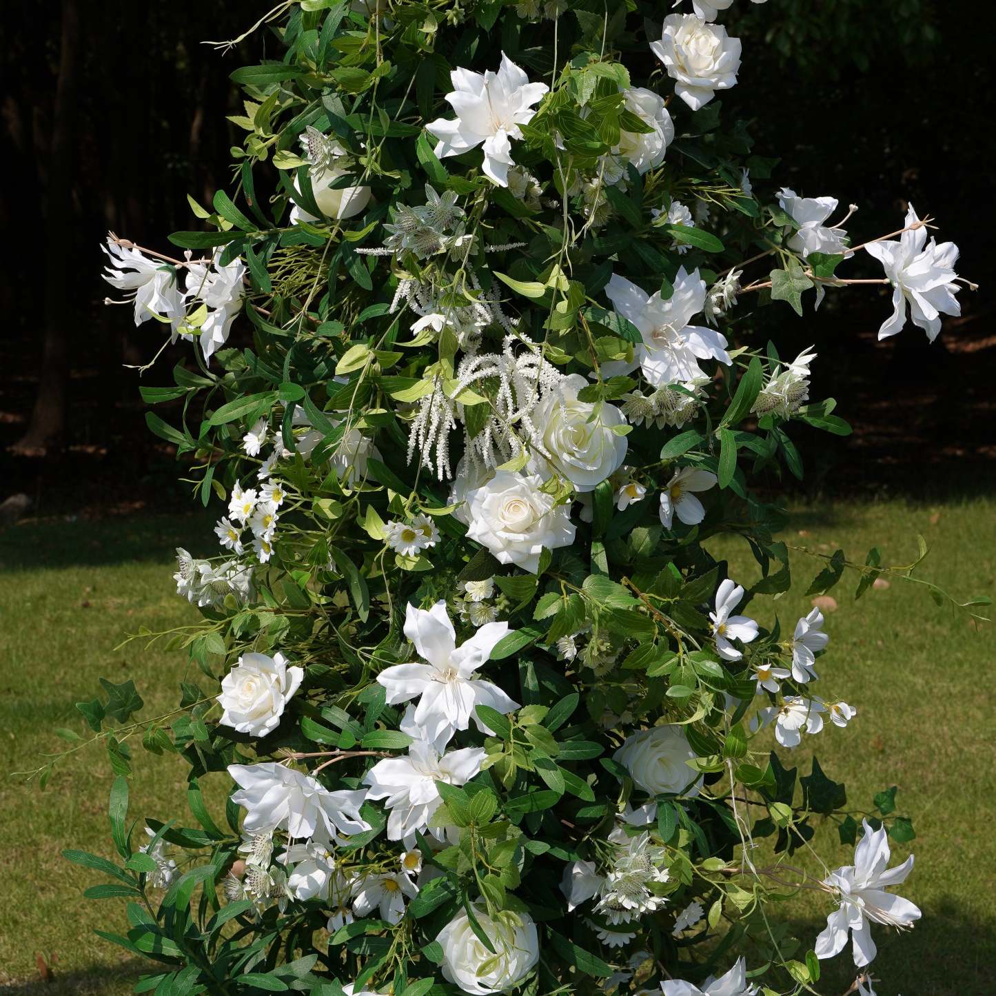 Willow：flower arch:2025 New Wedding Party Background Floral Arch Decoration