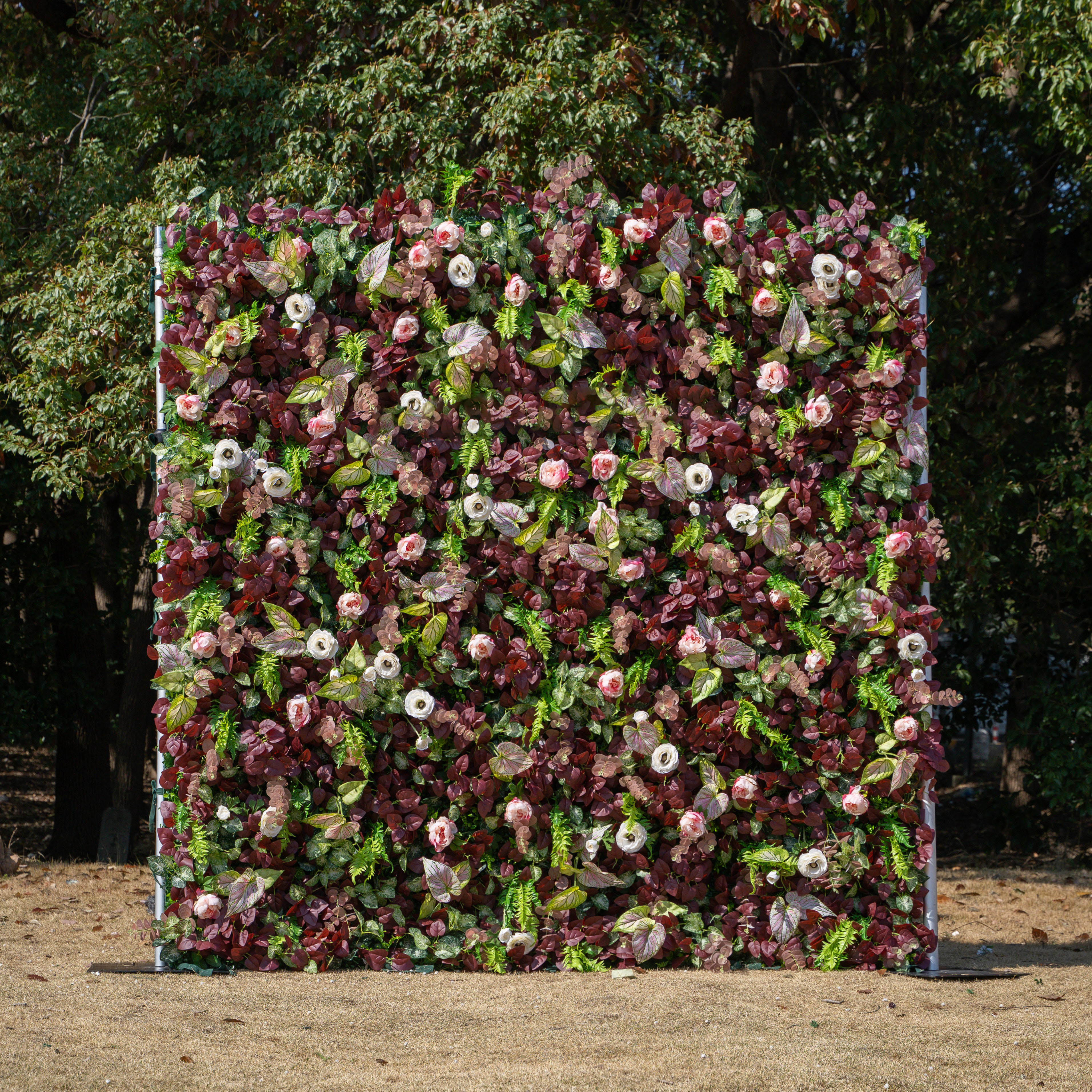Adelaide：4D Fabric Artificial rolling up curtain flower wall (Ready to ship)