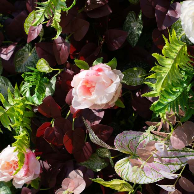 Adelaide：4D Fabric Artificial rolling up curtain flower wall (Ready to ship)