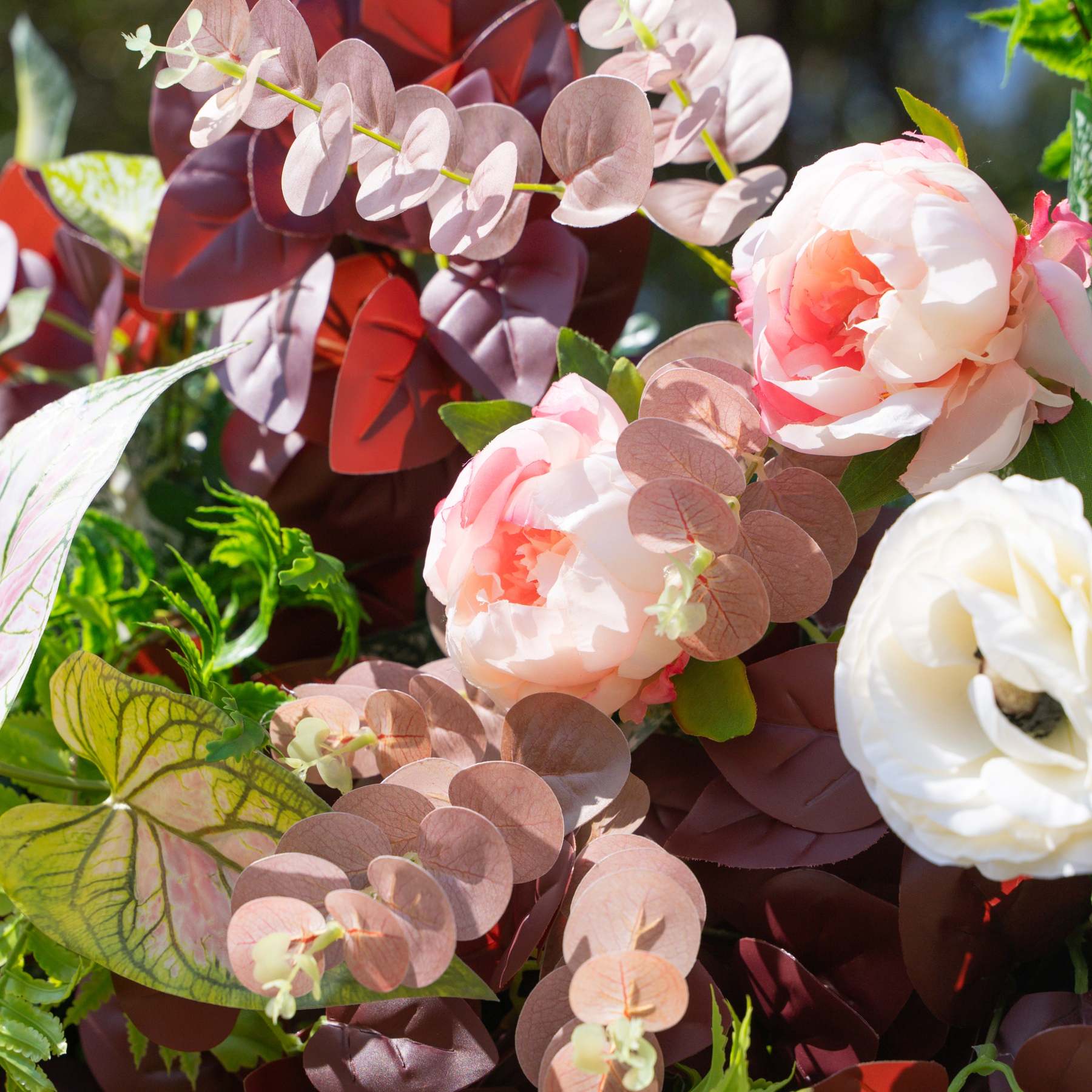 Adelaide：4D Fabric Artificial rolling up curtain flower wall (Ready to ship)