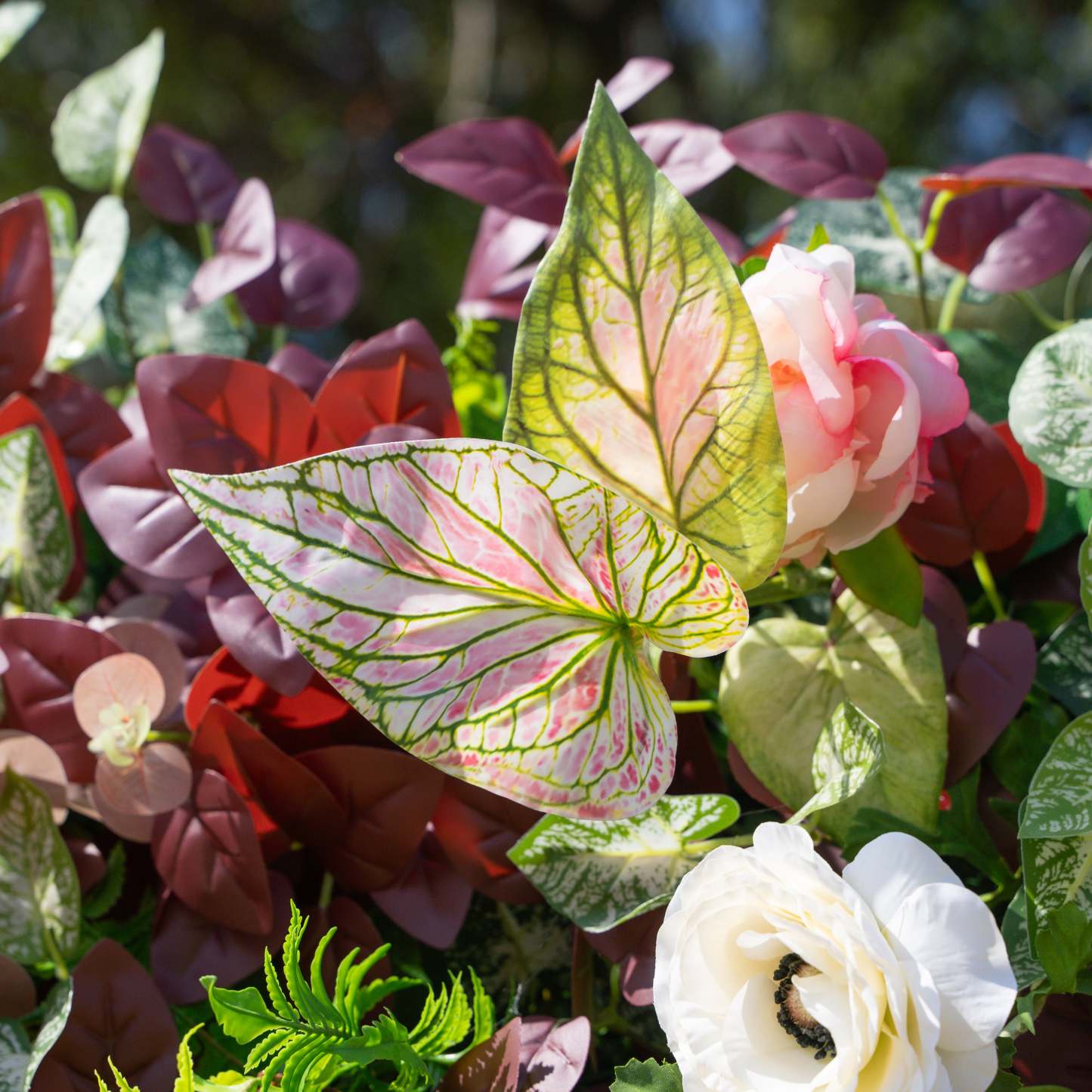 Adelaide：4D Fabric Artificial rolling up curtain flower wall (Ready to ship)