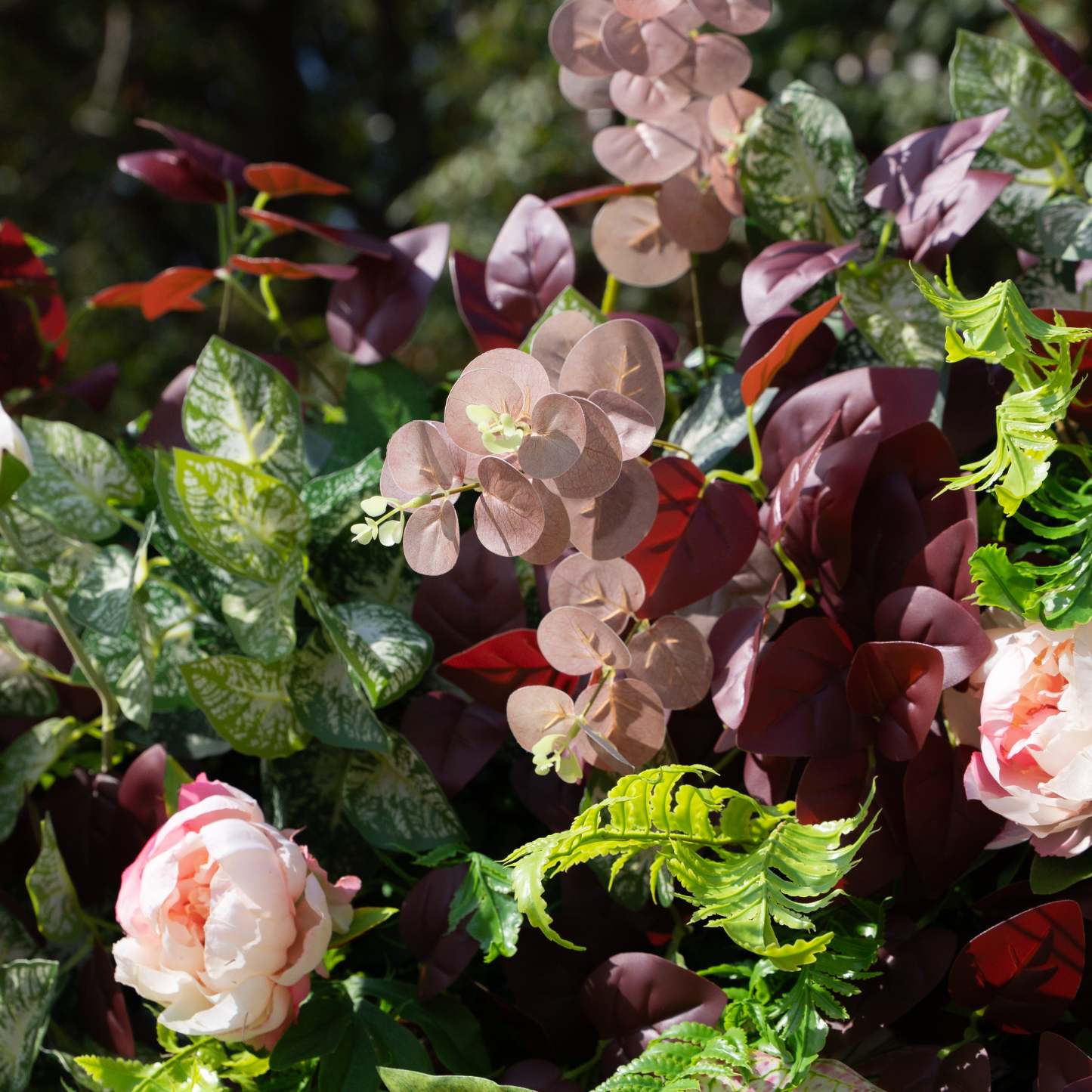 Adelaide：4D Fabric Artificial rolling up curtain flower wall (Ready to ship)