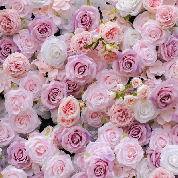 Bliss：4D Fabric Artificial zip up curtain flower wall 8ft*8ft