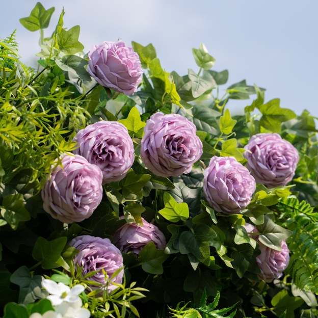 Brett：5D Fabric Artificial rolling up curtain flower wall (Ready to ship)