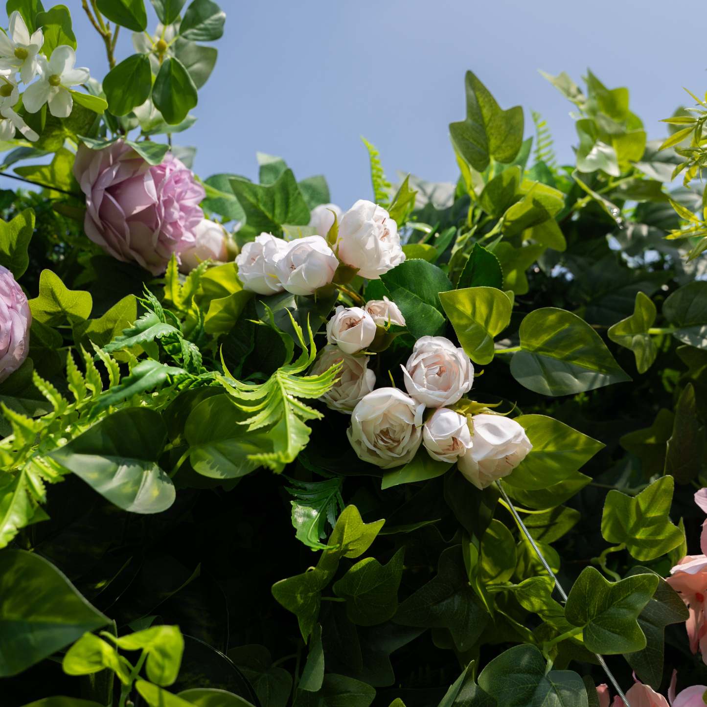 Brett：5D Fabric Artificial rolling up curtain flower wall (Ready to ship)