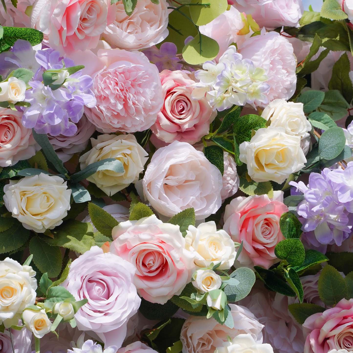 Briar：7D Fabric Artificial rolling up curtain flower wall