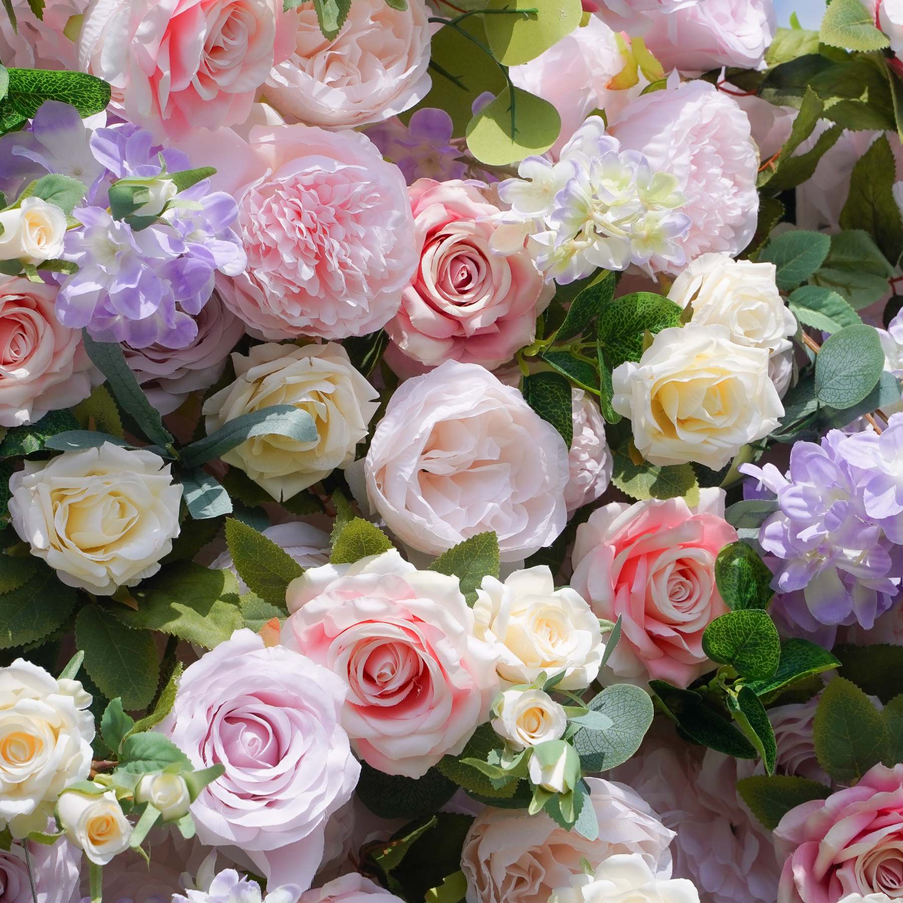 Briar：7D Fabric Artificial rolling up curtain flower wall