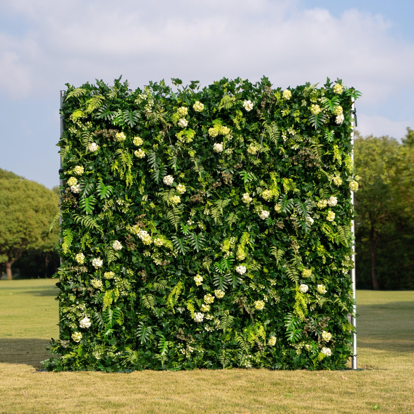 Candor：5D Fabric Artificial rolling up curtain flower wall