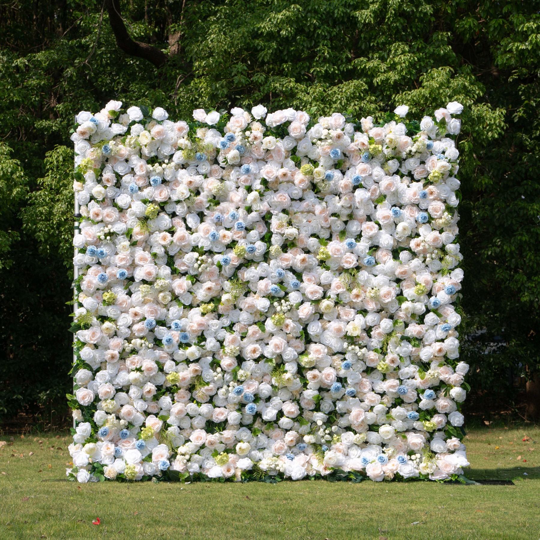 Carter：4D Fabric Artificial zip up curtain flower wall 8ft*8ft