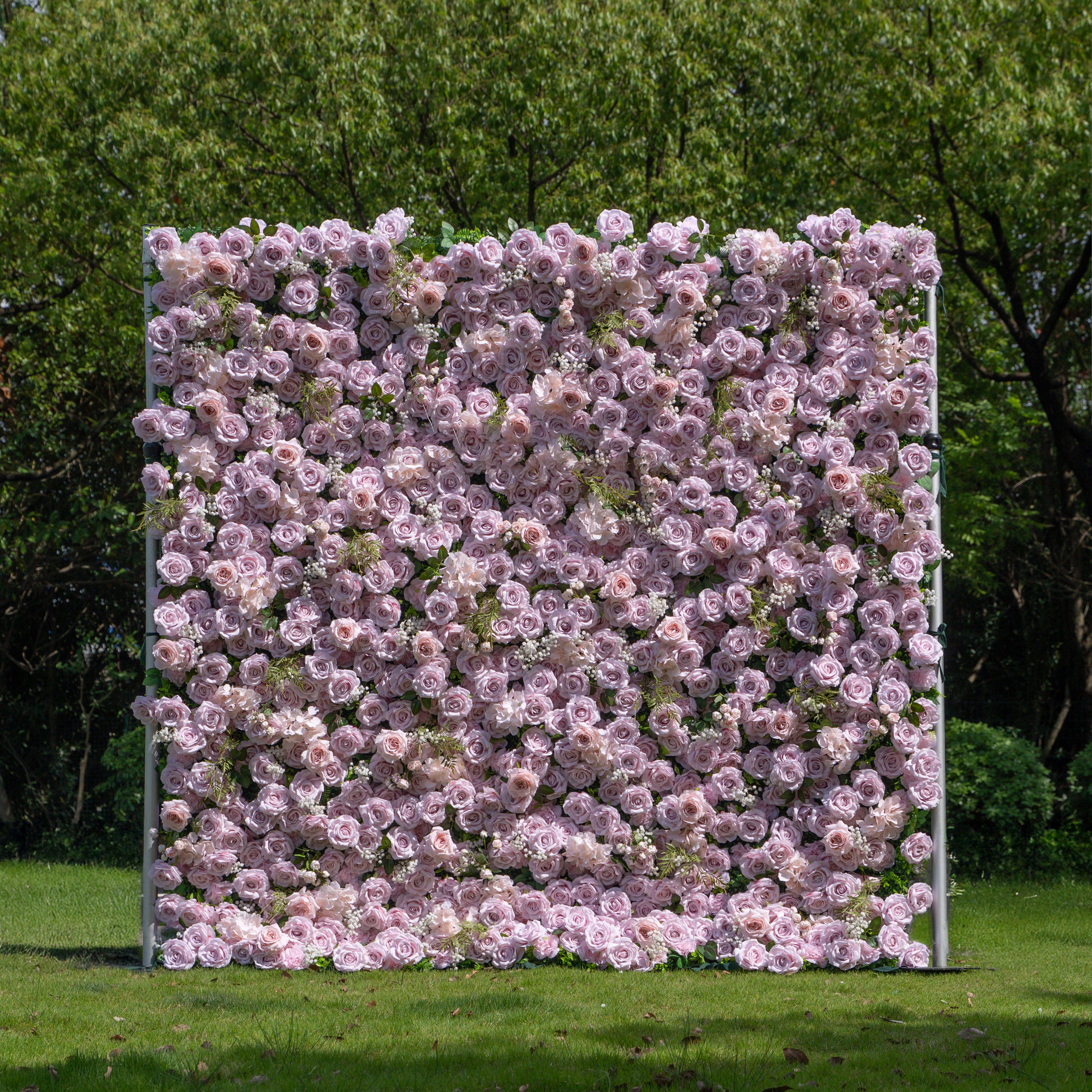 Cori：3D Fabric Artificial rolling up curtain flower wall