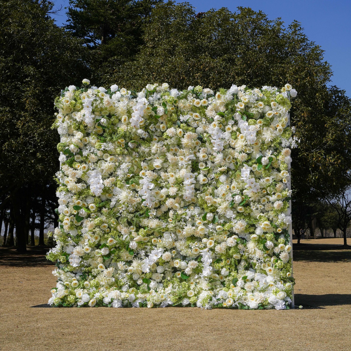 Diamond：7D Fabric Artificial rolling up curtain flower wall