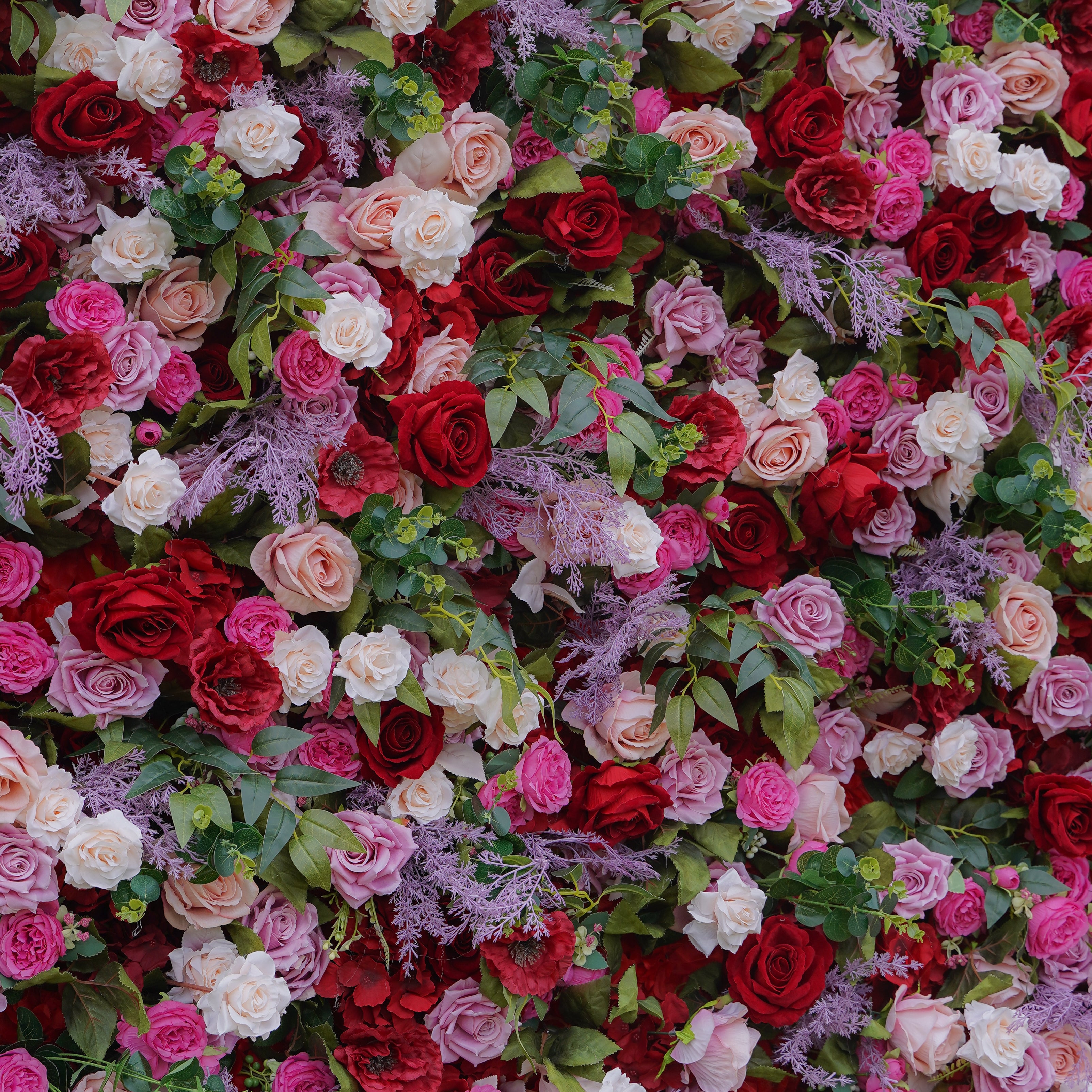 Ember：5D Fabric Artificial rolling up curtain flower wall