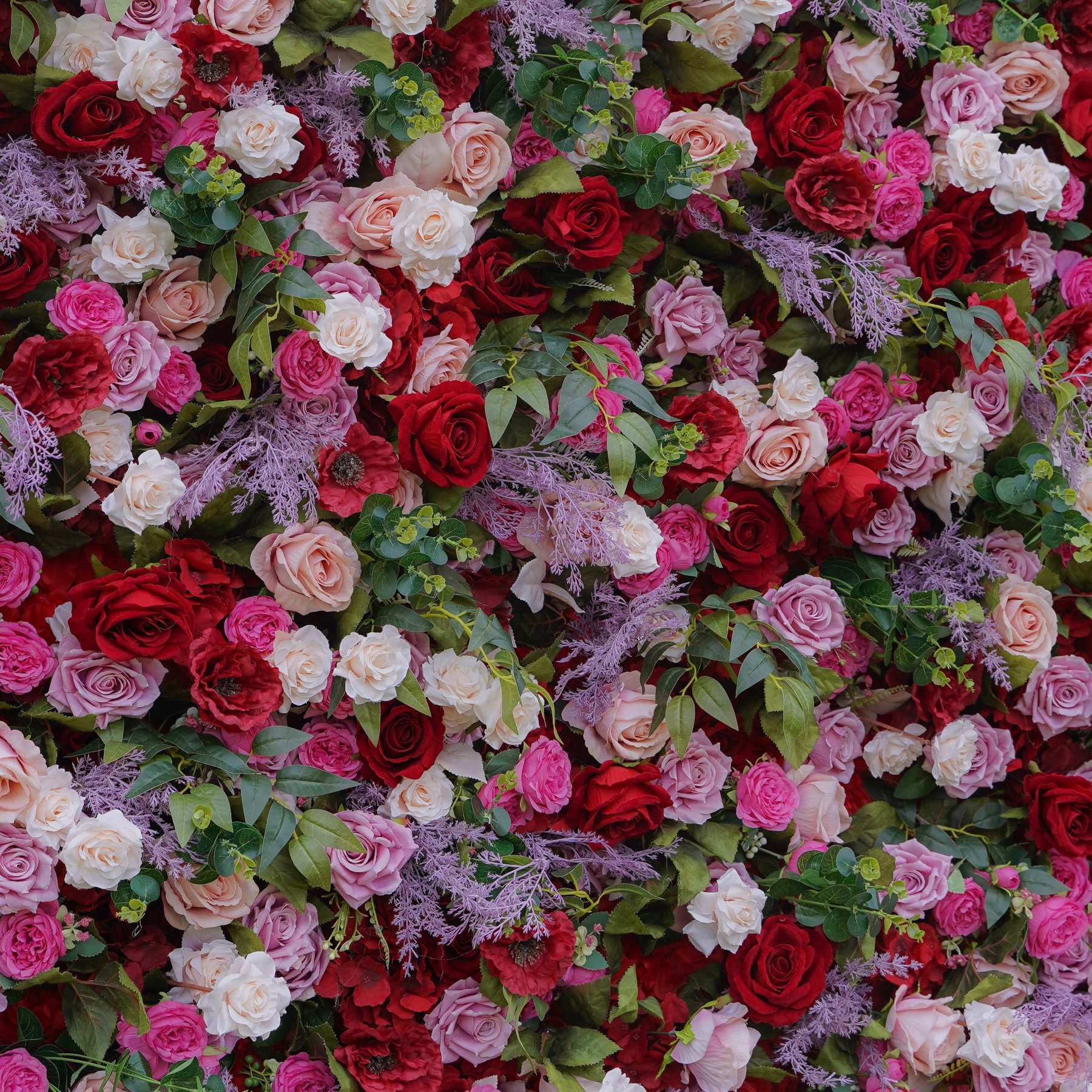 Ember：5D Fabric Artificial rolling up curtain flower wall