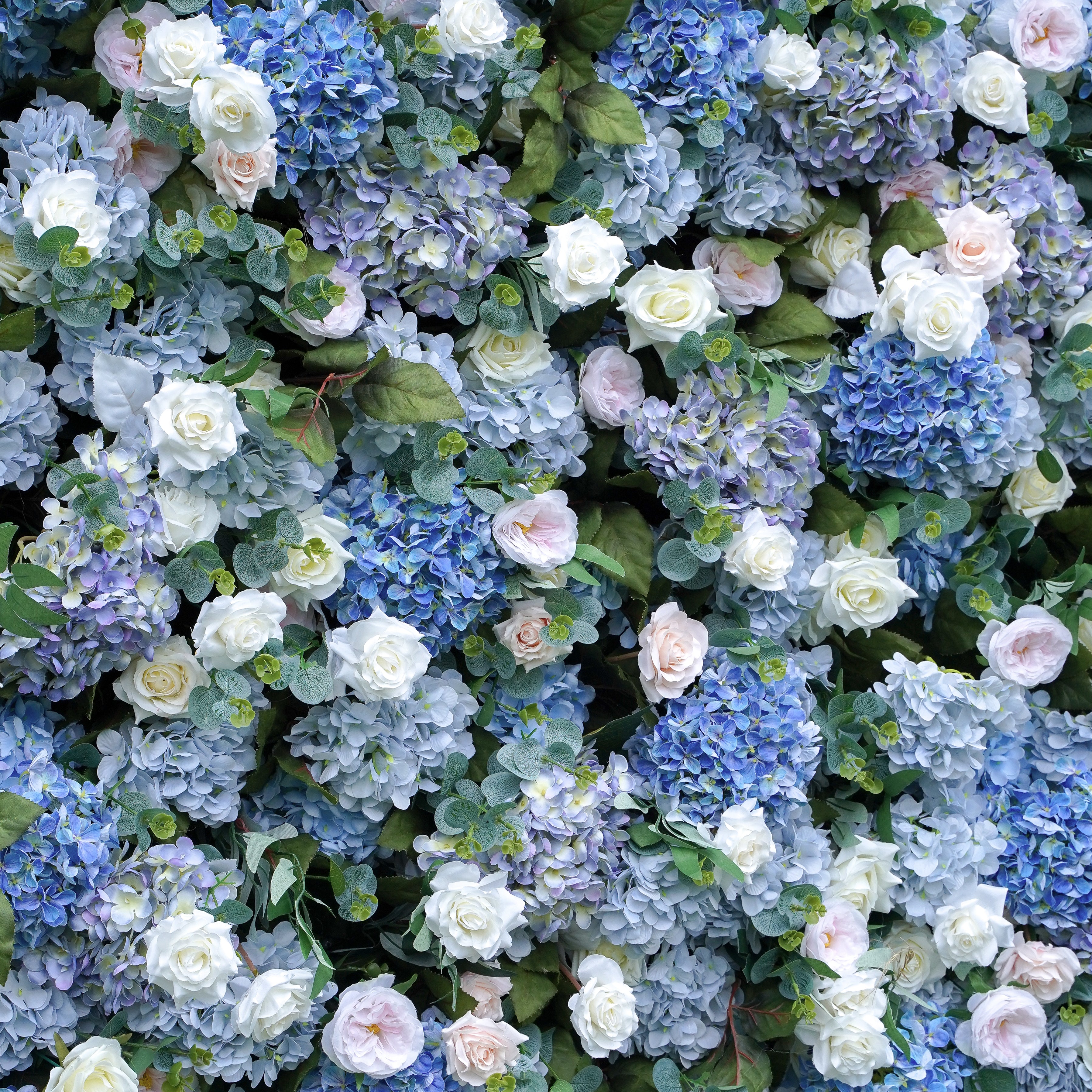 Everly：7D Fabric Artificial rolling up curtain flower wall