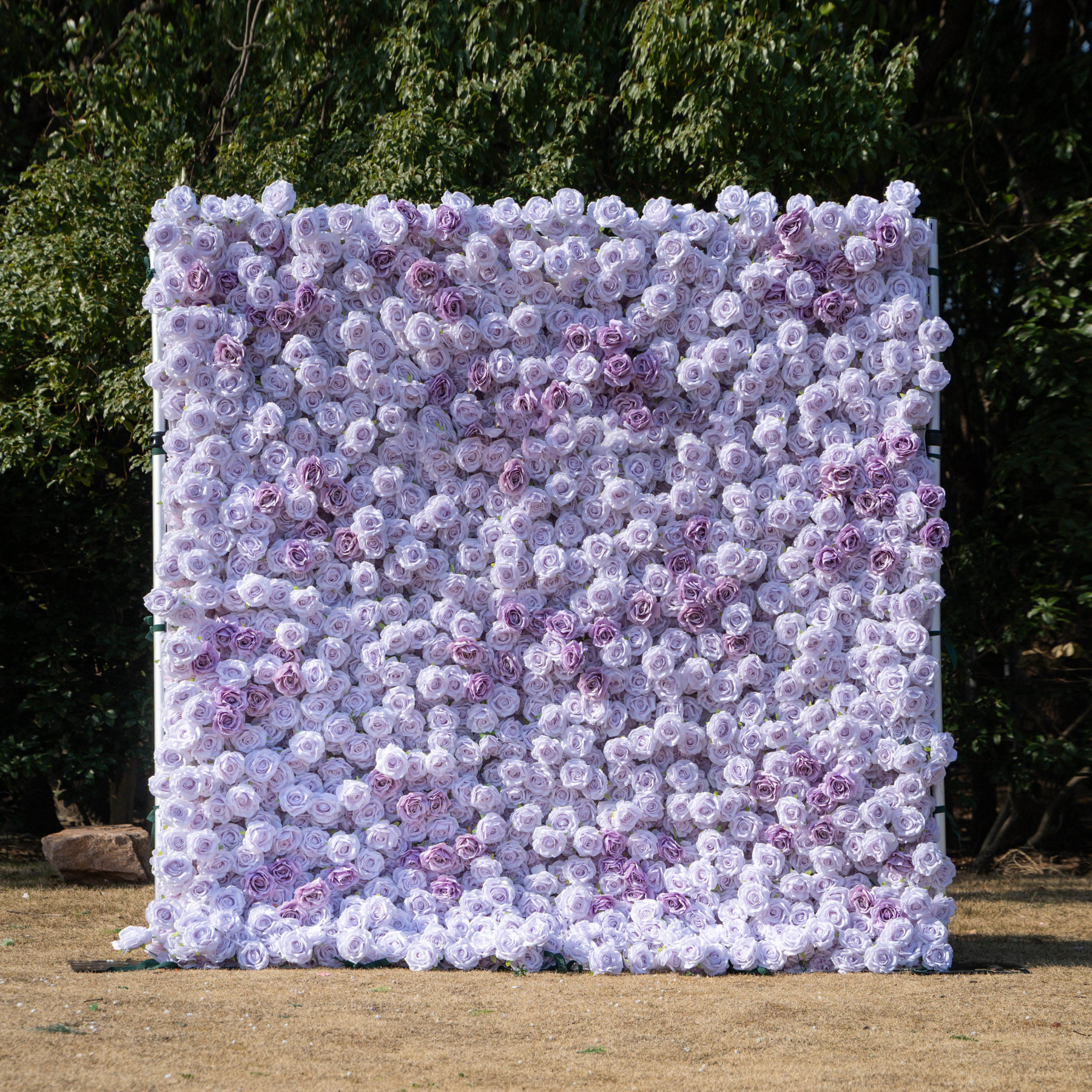 Fate：3D Fabric Artificial rolling up curtain flower wall