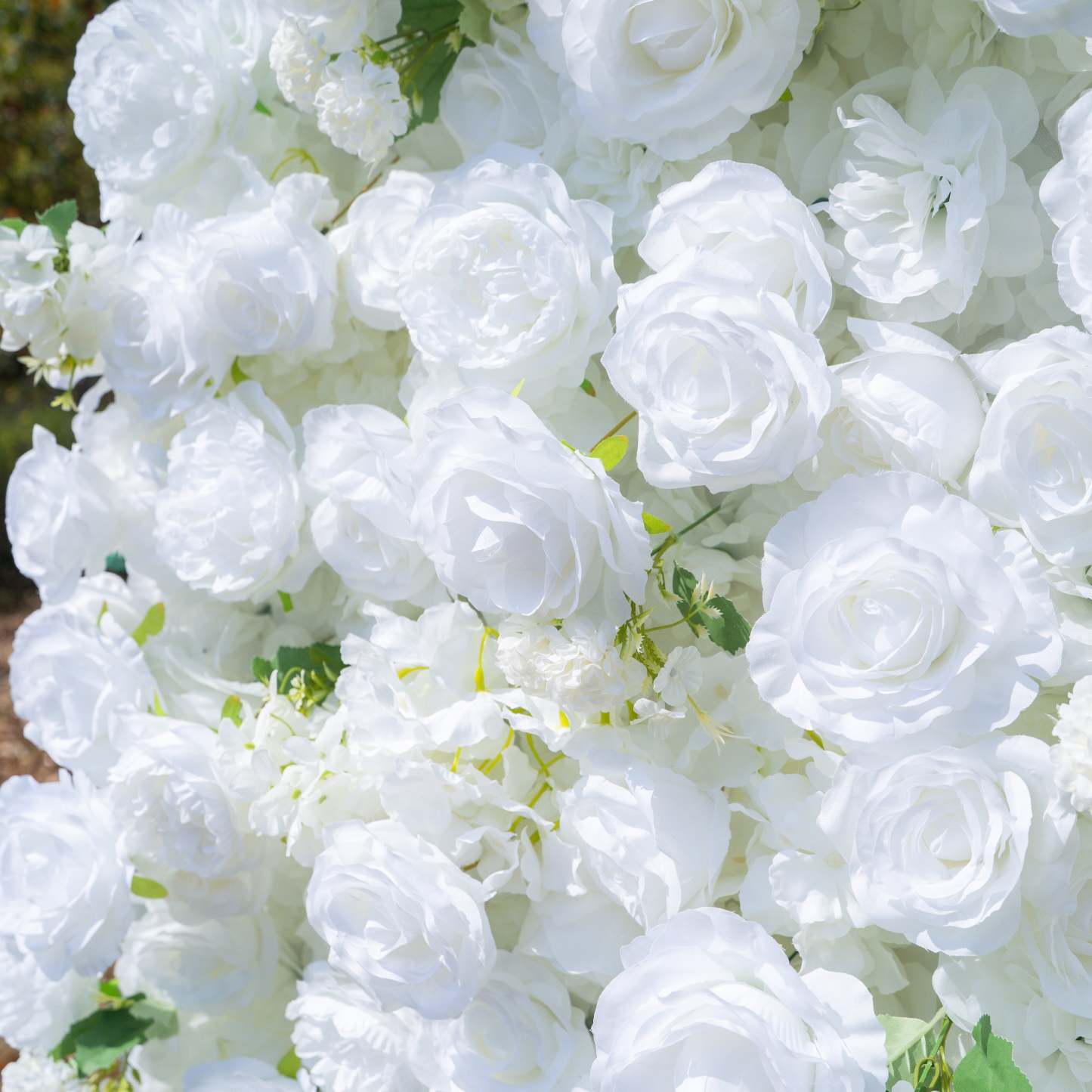 Felicity：5D Fabric Artificial rolling up curtain flower wall