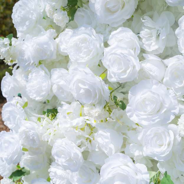 Felicity：5D Fabric Artificial rolling up curtain flower wall