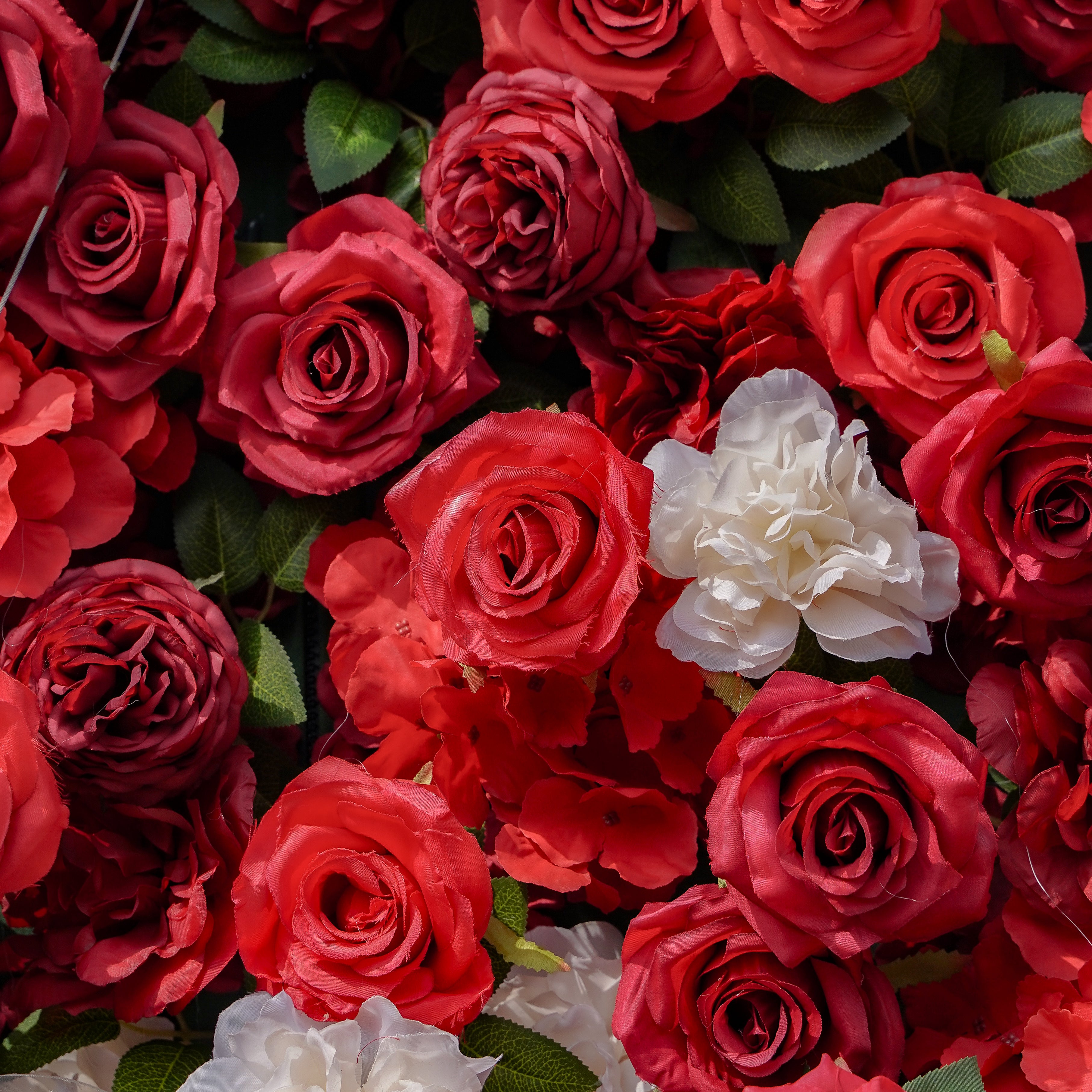 Five： Fabric Artificial zip up curtain flower wall 8ft*8ft