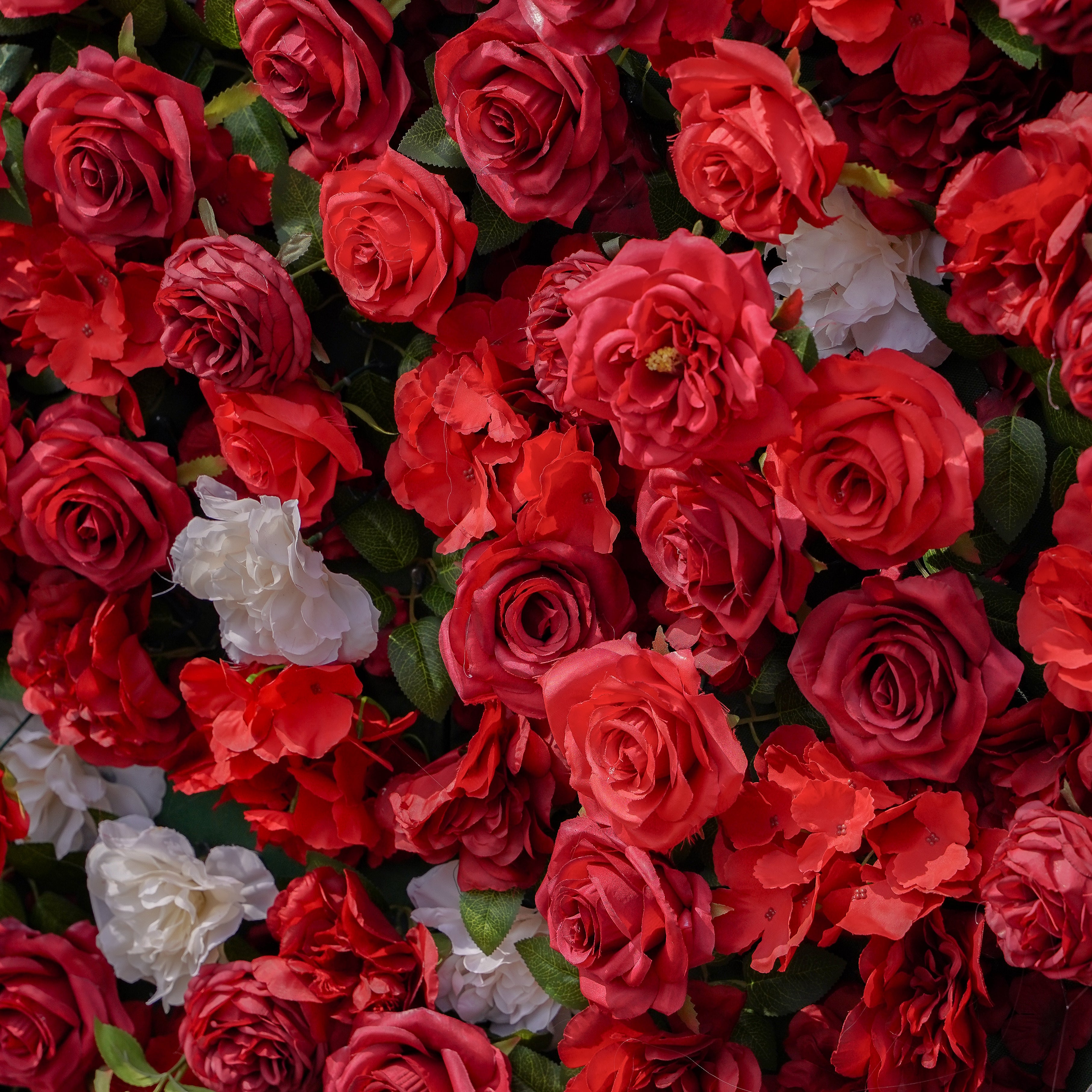 Five： Fabric Artificial zip up curtain flower wall 8ft*8ft