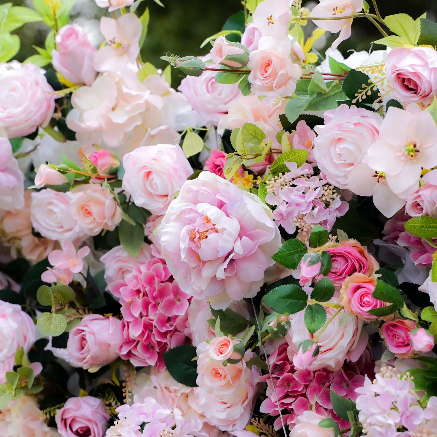 Georgia：7D 2023 New Fabric Artificial rolling up curtain flower wall