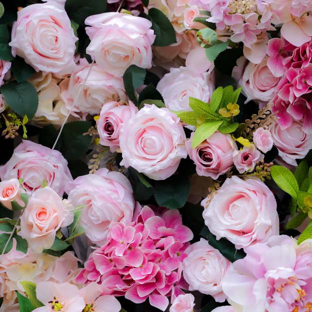 Georgia：7D 2023 New Fabric Artificial rolling up curtain flower wall