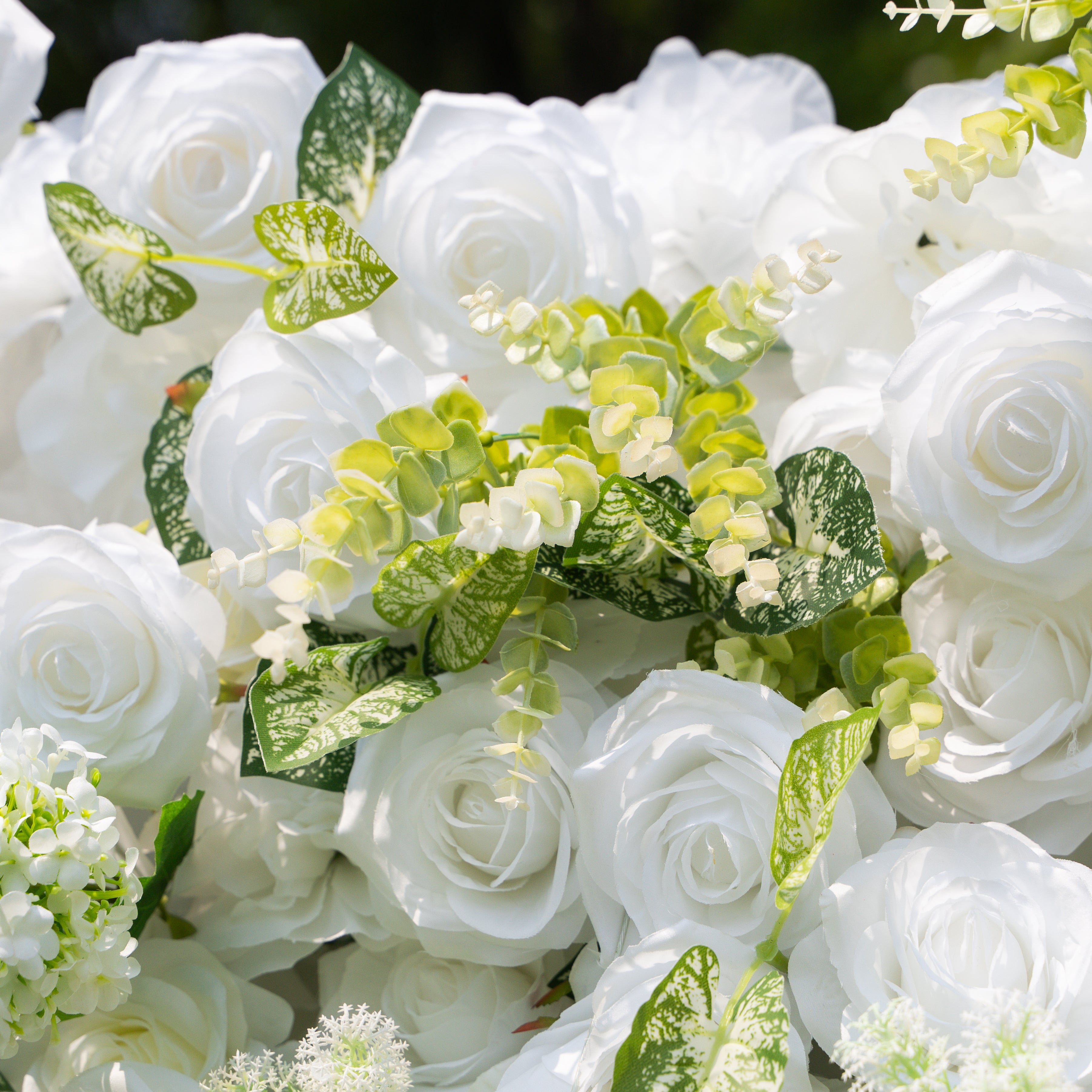 Icing ：3D Fabric Artificial rolling up curtain flower wall