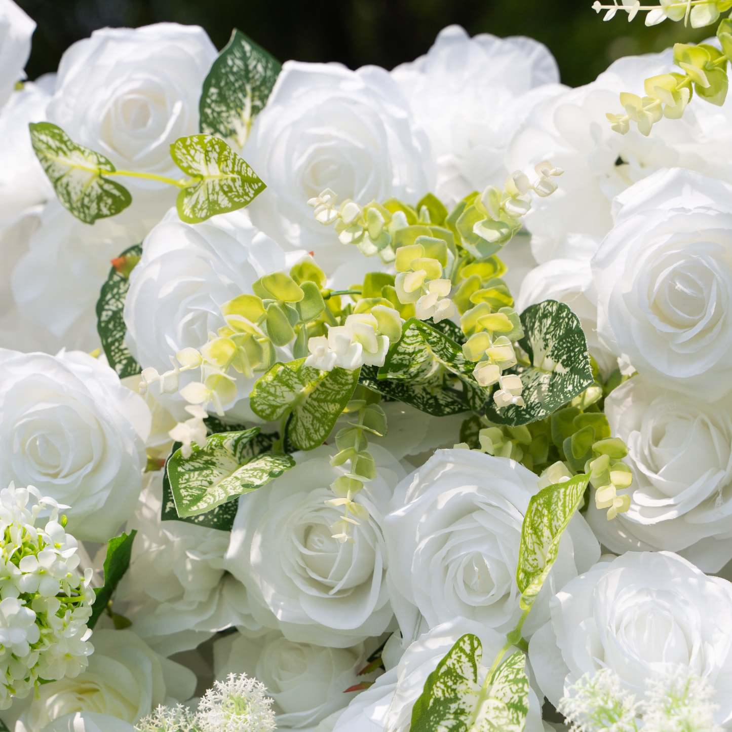 Icing ：3D Fabric Artificial rolling up curtain flower wall