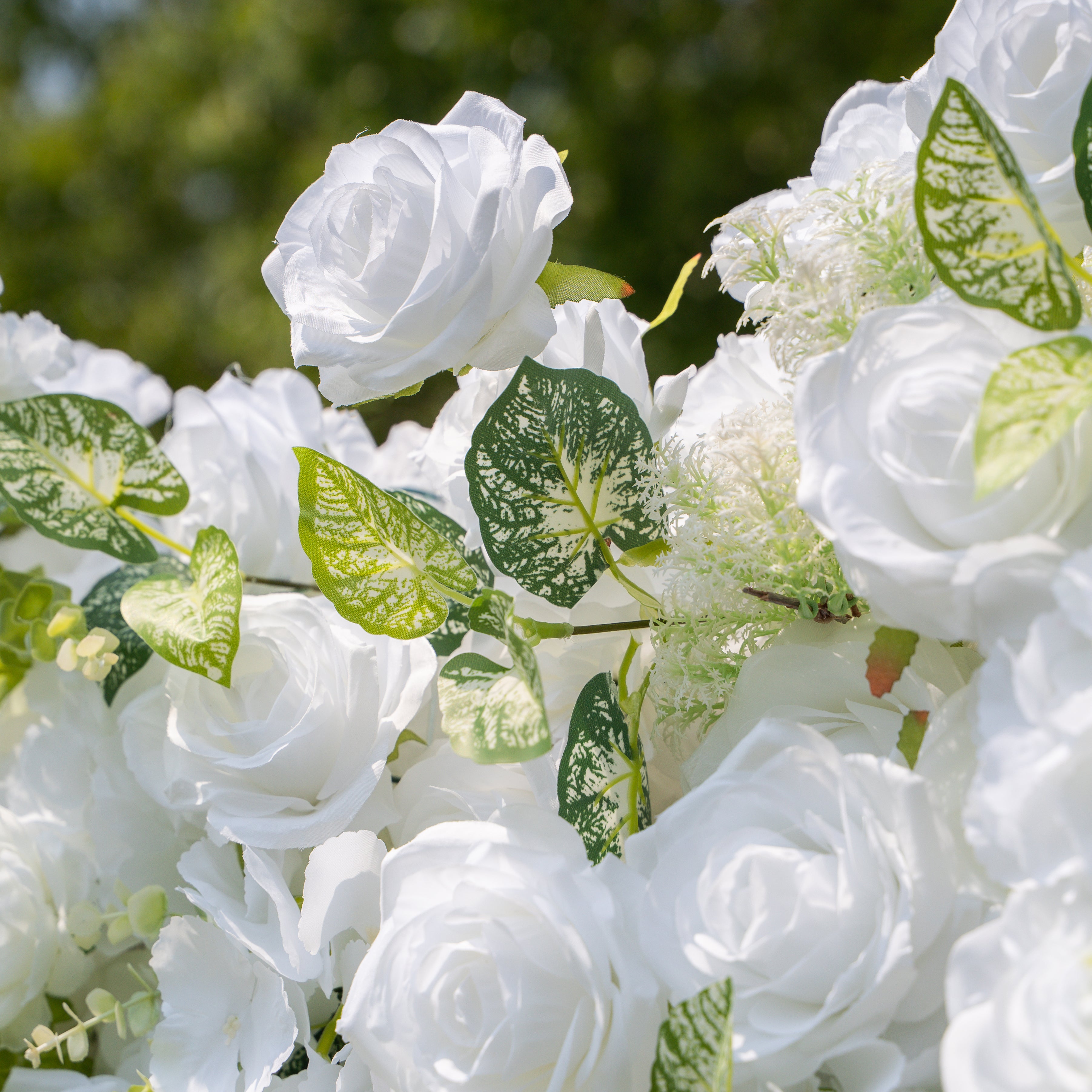 Icing ：3D Fabric Artificial rolling up curtain flower wall