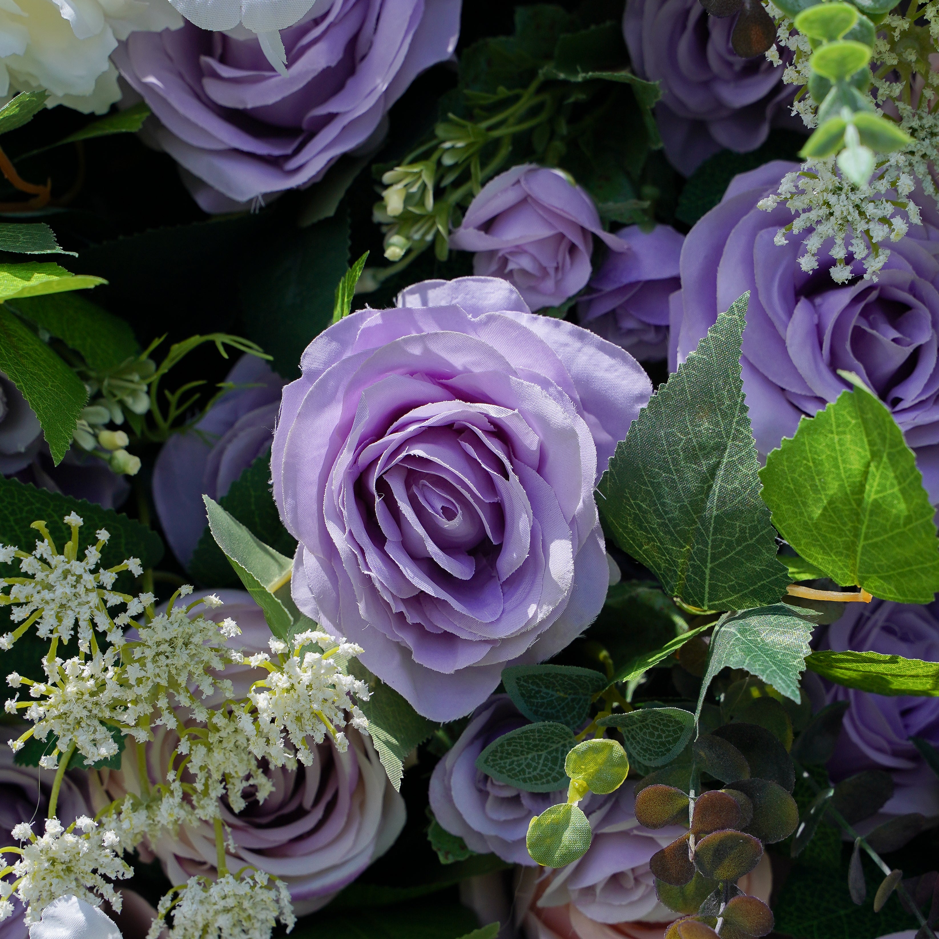 Isabella: 7D 2025 New Fabric Artificial rolling up curtain flower wall