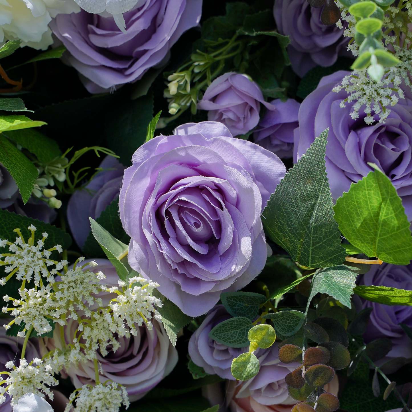 Isabella: 7D 2025 New Fabric Artificial rolling up curtain flower wall