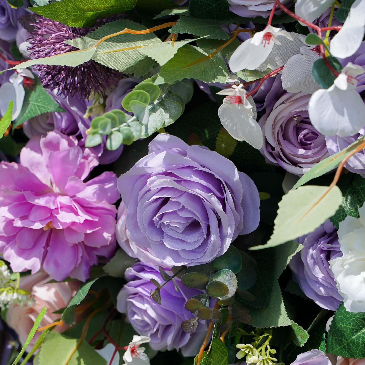 Isabella: 7D 2025 New Fabric Artificial rolling up curtain flower wall