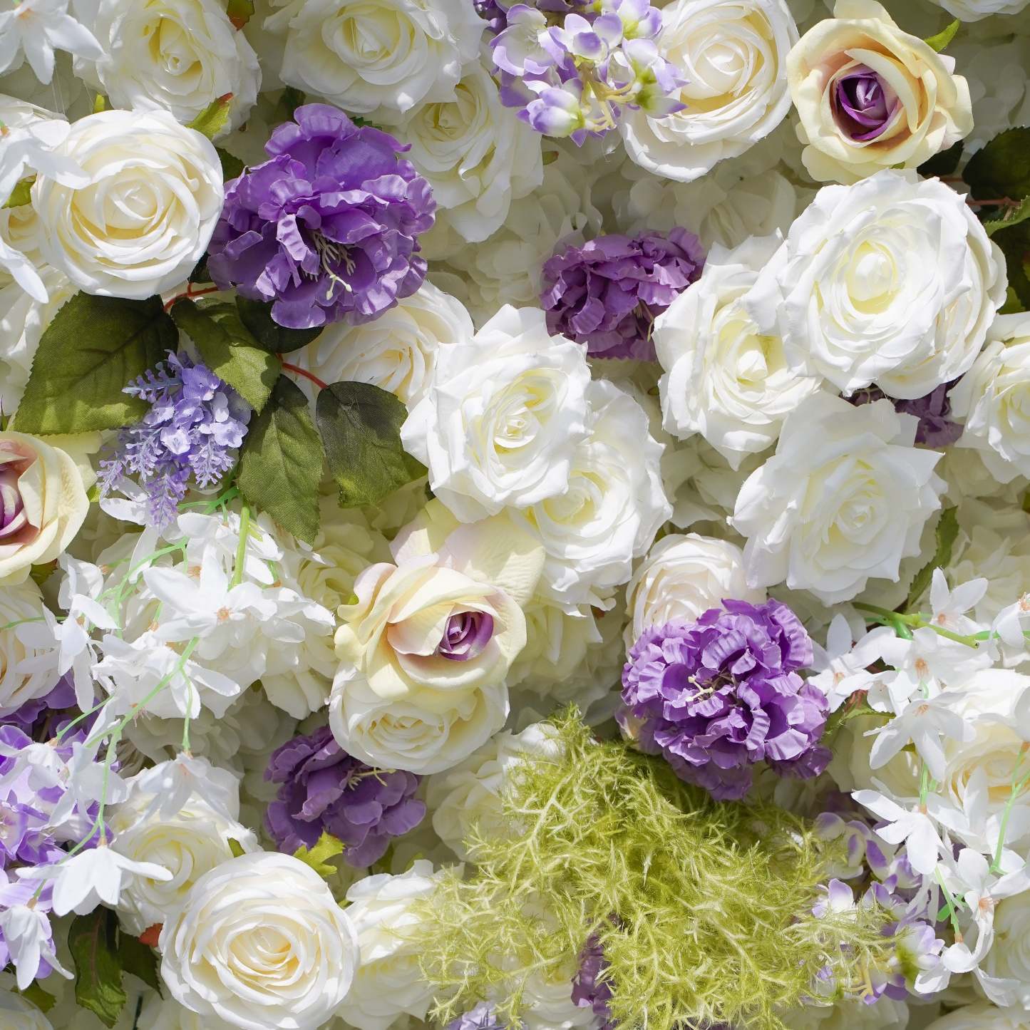 Lilianne：7D Fabric Artificial rolling up curtain flower wall