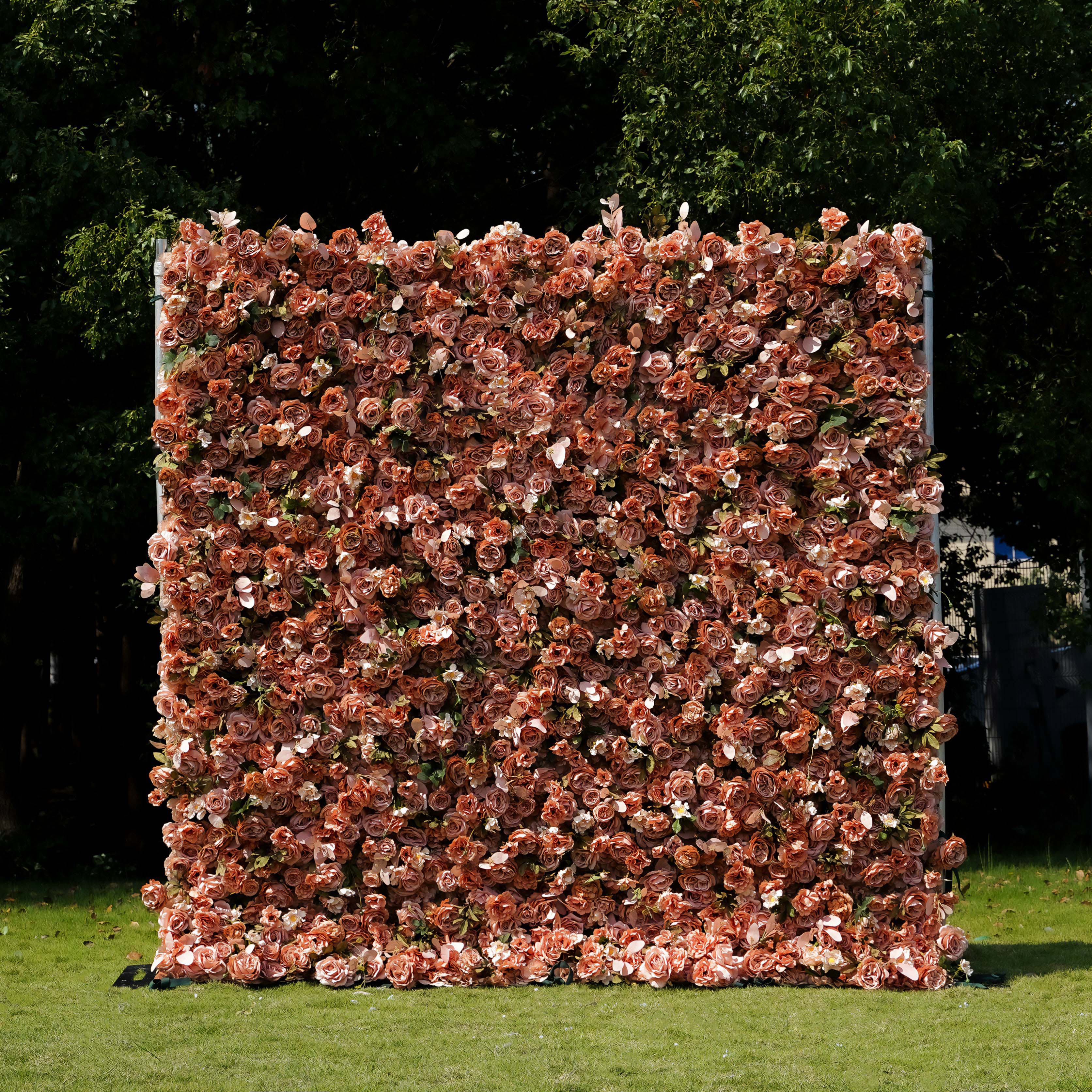 Maven：7D Fabric Artificial rolling up curtain flower wall