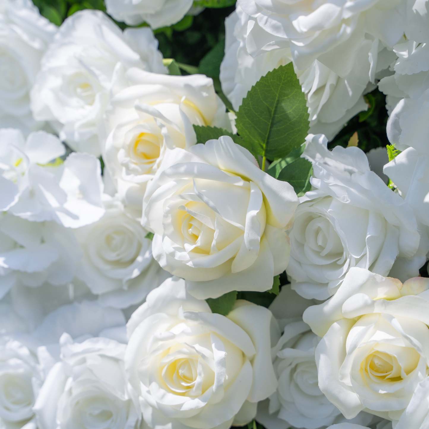 Moonlight：3D Fabric Artificial rolling up curtain flower wall